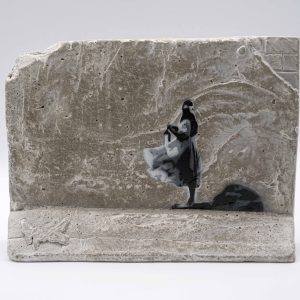 “concrete wall N°1” Originale Skulptur, Unikat