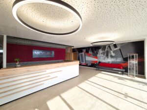 Wandmalerei im Eingangsbereich Firma