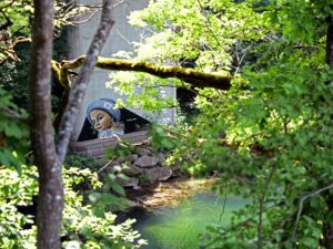 Realistisches Porträt Graffiti auf Betonwand Künstler