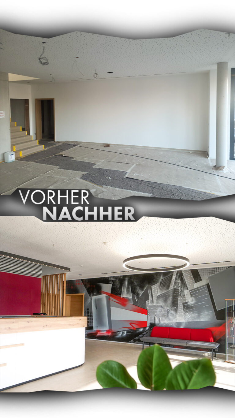 Graffiti für Firma im Innenraum