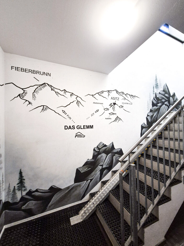 Das Glemm Hotel Saalbach Graffiti Künstler Österreich