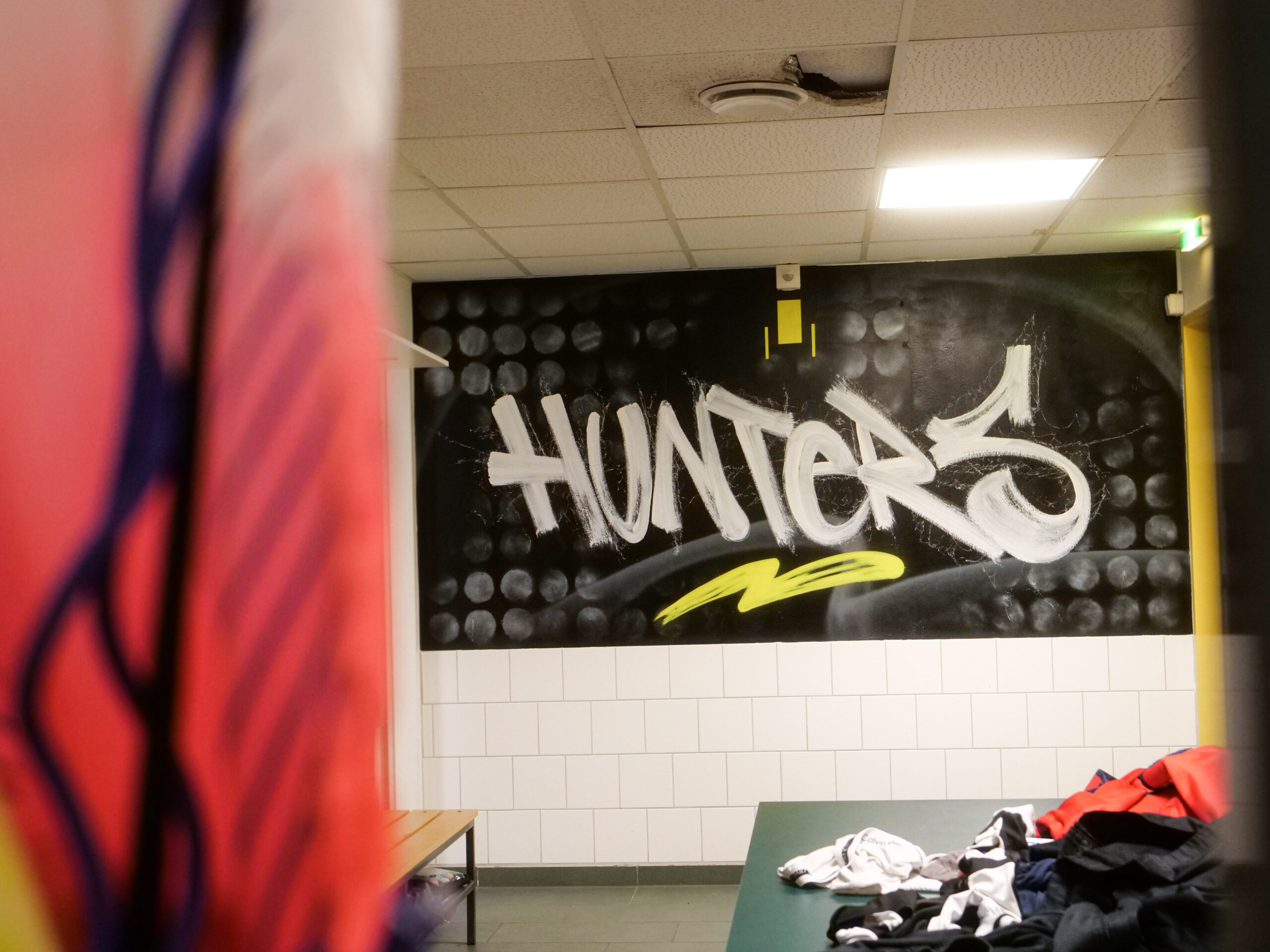 Fußball Kabine Graffiti Akademie Burgenland